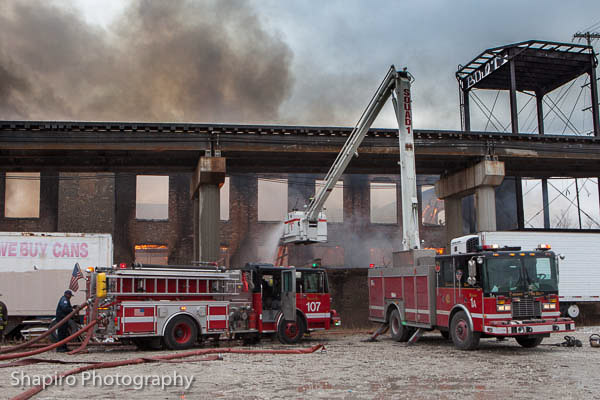 Chicago Fire Department 4-11 Alarm fire 12-29-12 for the commercial warehouse fire at 2444 W. 21st Street